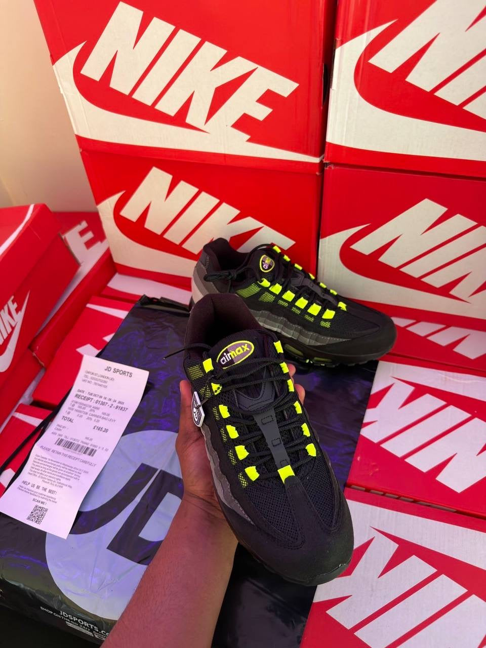 nike air max 95 reverse neon
